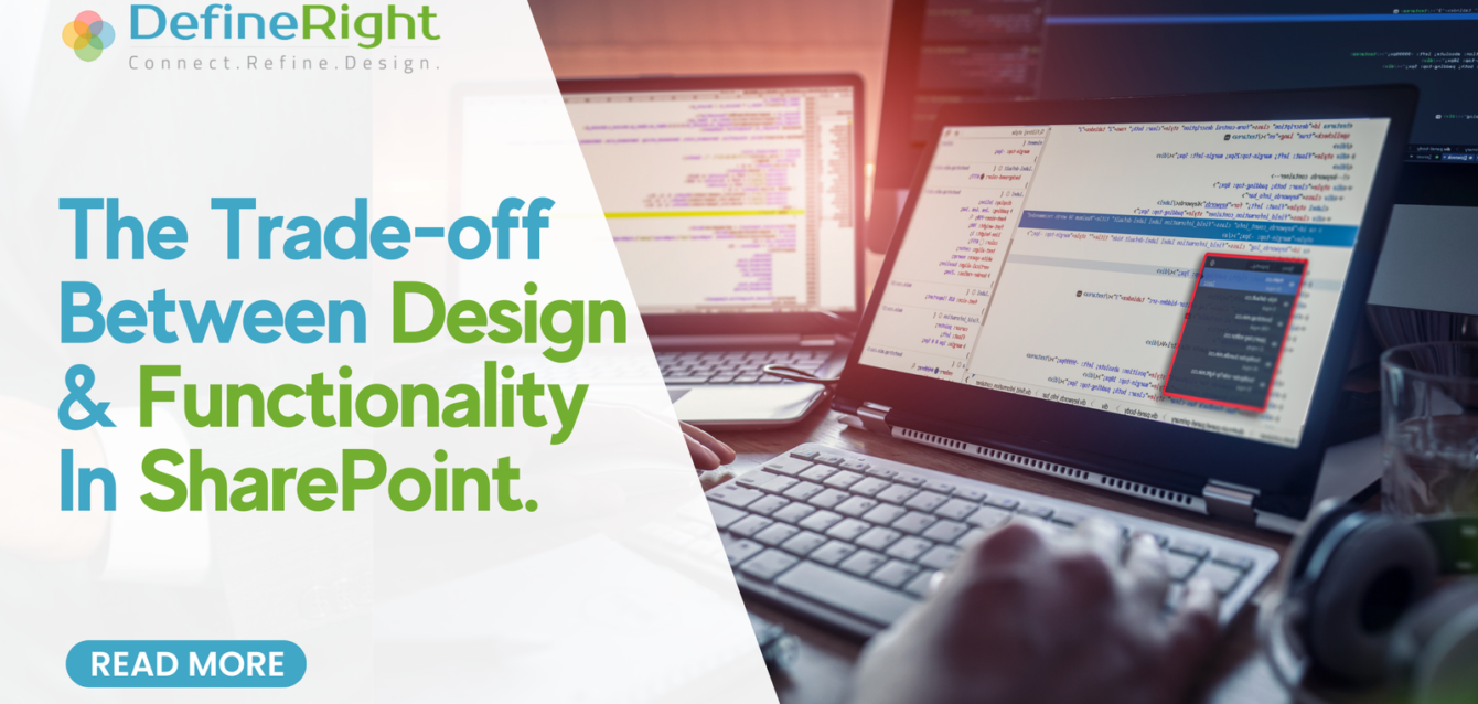 The Trade-off between design and functionality in SharePoint | DR Blog Banner