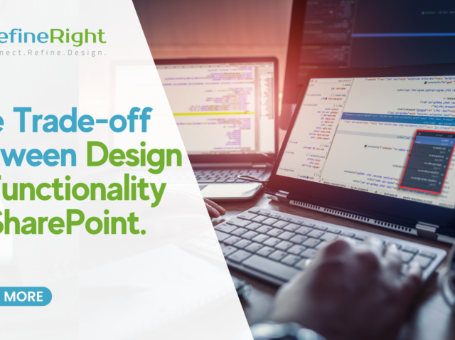 The Trade-off between design and functionality in SharePoint | DR Blog Banner