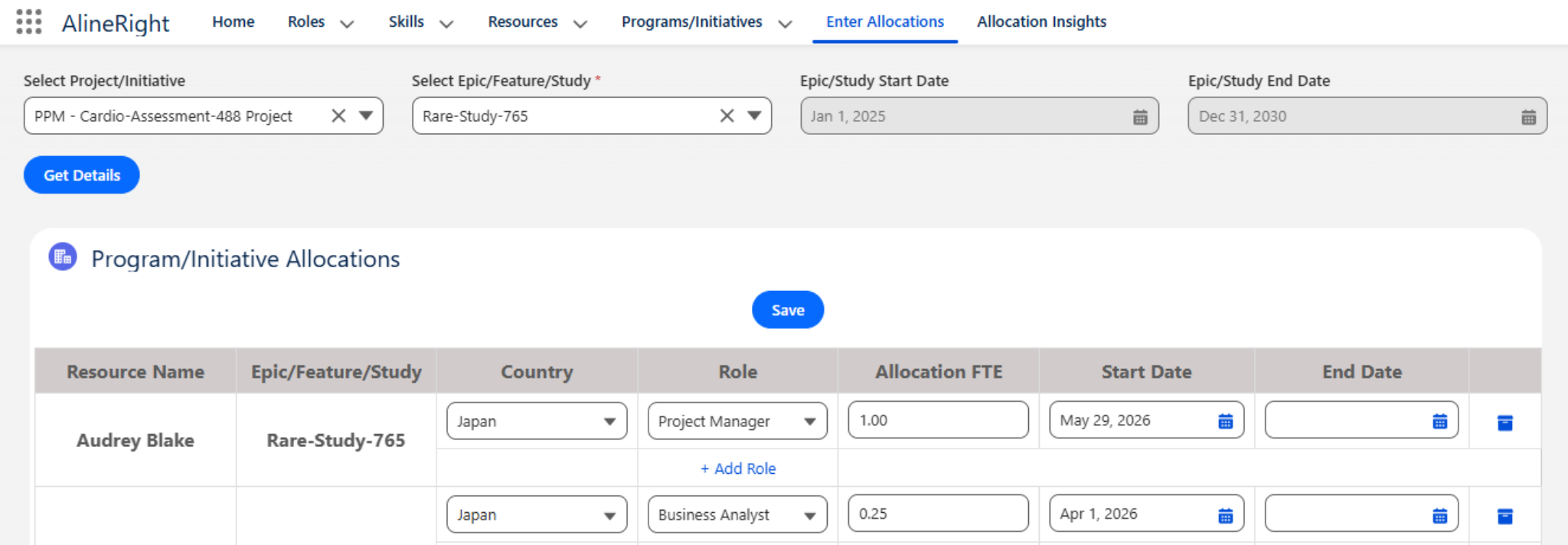 DefineRight Program and Initiative Allocations